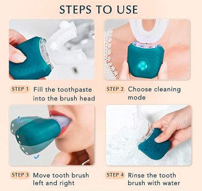 YuvaBrush™ U-Shaped Electric Auto Toothbrush