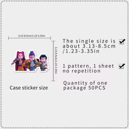 K-Pop Demon Hunters Sticker Pack (50pcs)